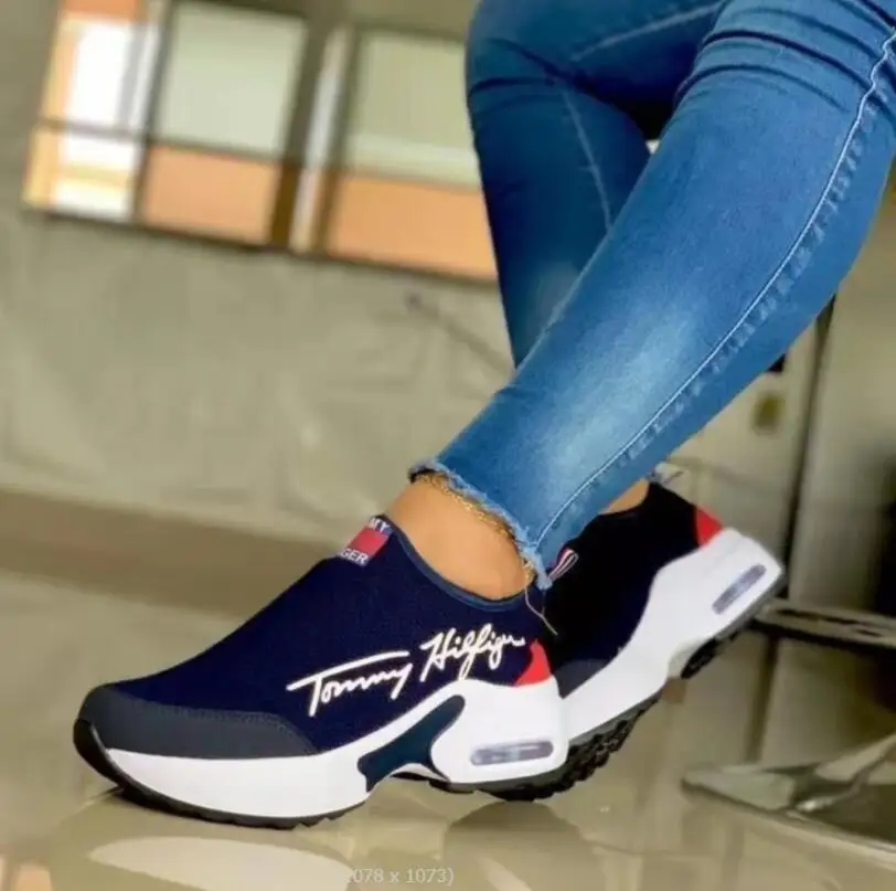 

Женские кроссовки на танкетке, повседневные Прогулочные кроссовки большого размера с вулканизированной подошвой, модель 2022 года