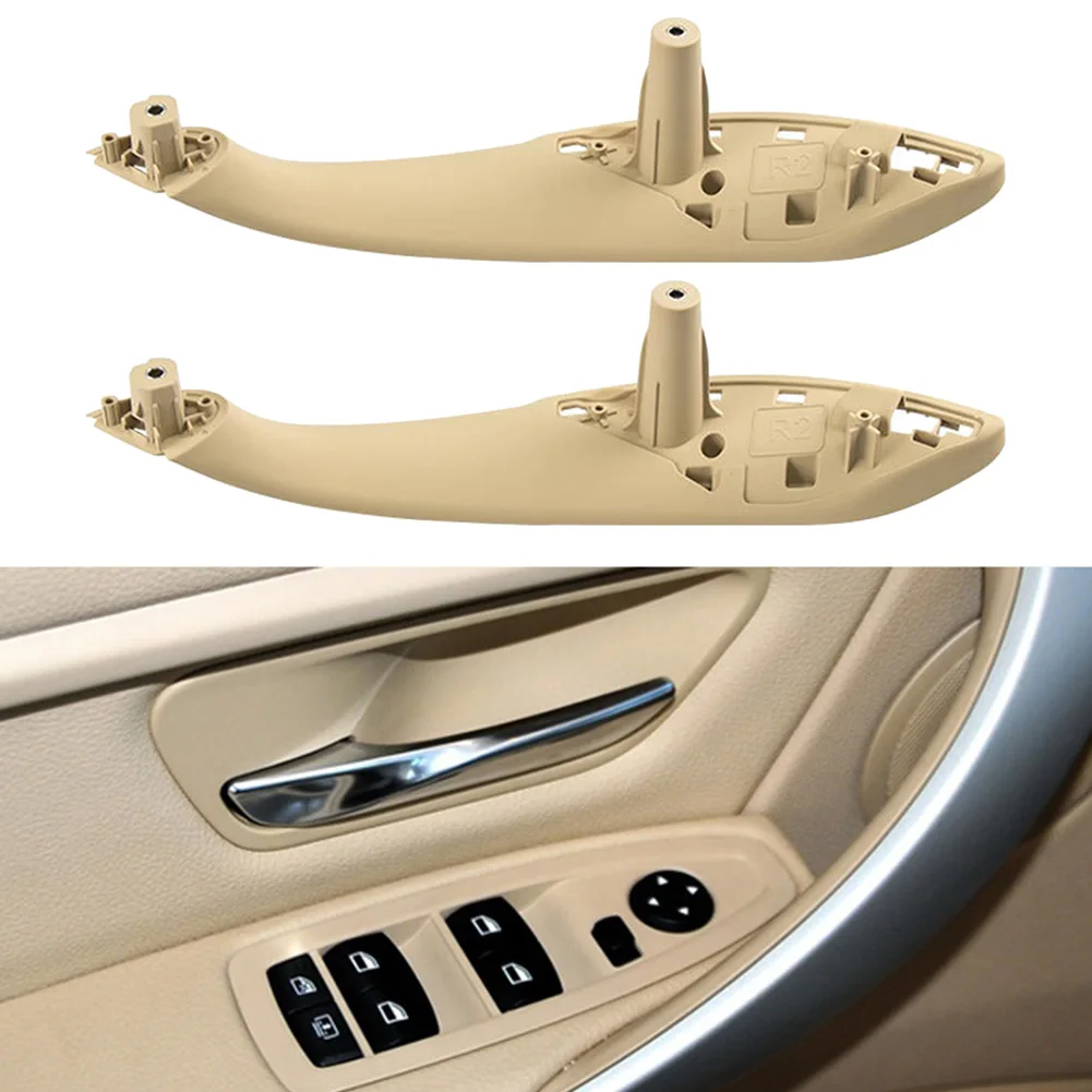 

2Pcs Rear Left/Right Interior Door Handle Panel Trim Fits For BMW 320i 328i F30 Interior Replacement Parts