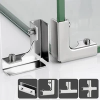 hardware corner buckle stainless steel t cross glass clip angle corner code corner guard fixing clip