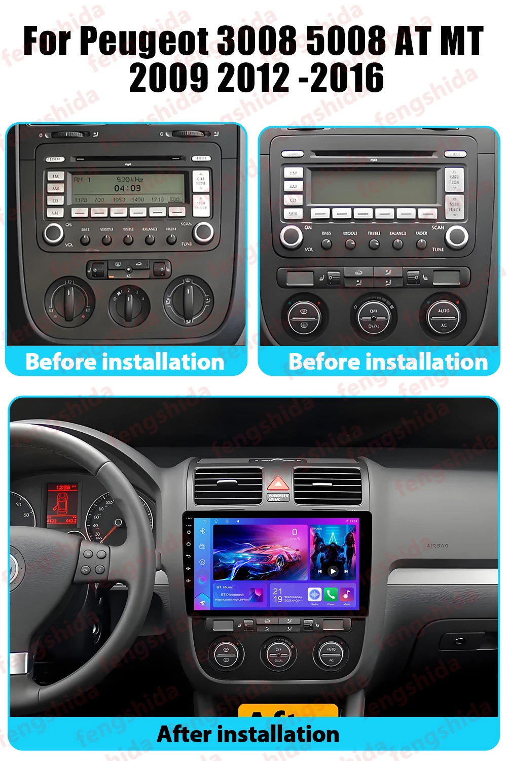 Фото Автомагнитола Android для Volkswagen Jetta 5 Sagitar 2005-2010: мультимедийный видеоплеер, навигация GPS, стерео, DVD №2