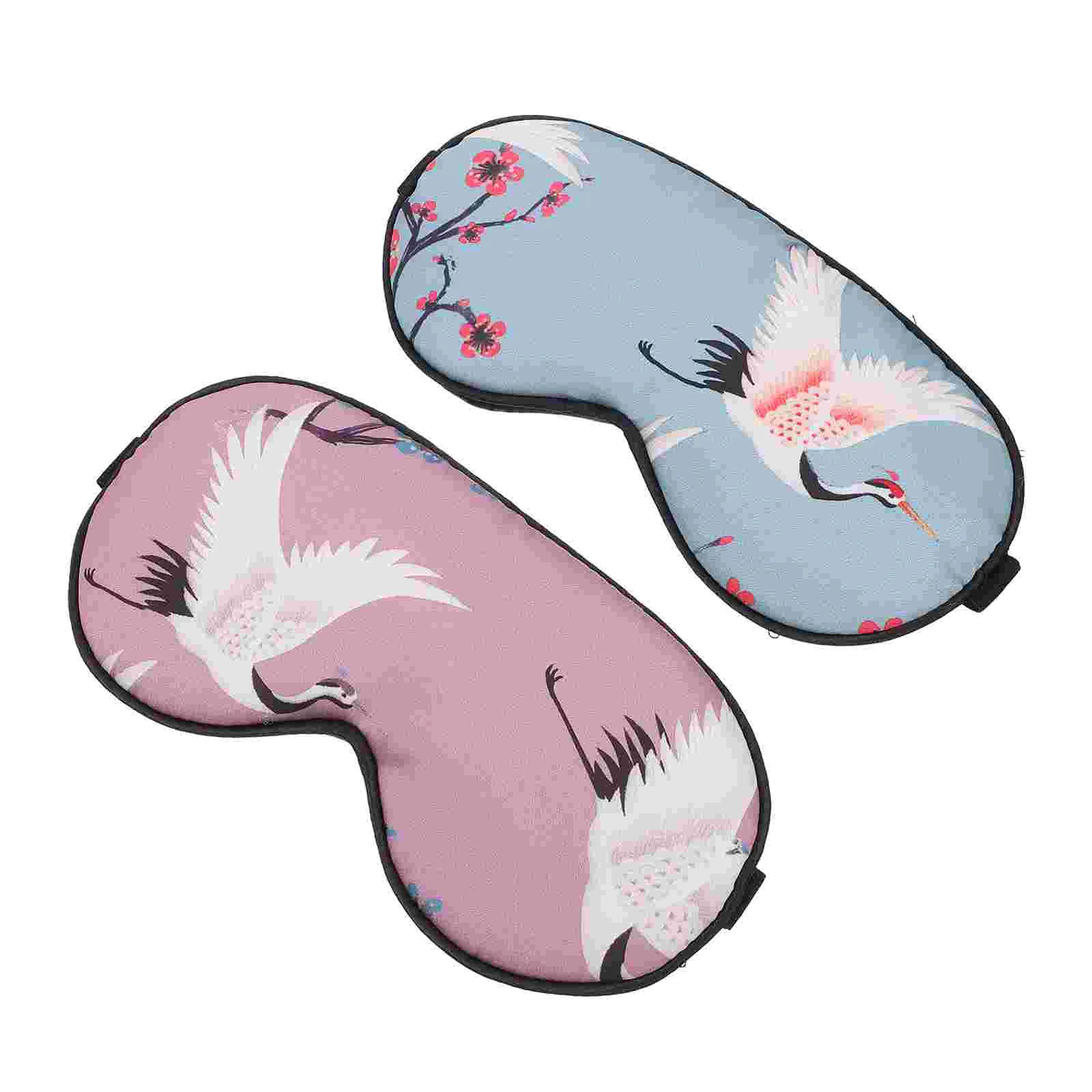 

2 Pcs Night Eye Safety Goggles Kids Night Cover Night Goggles Kids Printed Sleep Mask Soft Hot Cold Eye Patch