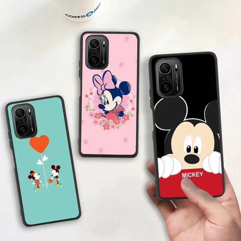

Disney Cartoon Minnie Mickey Mouse Phone Case For Redmi 9A K20 K30 K40 Note 11E 11S 11 10 9 Pro Silicone Soft Cover