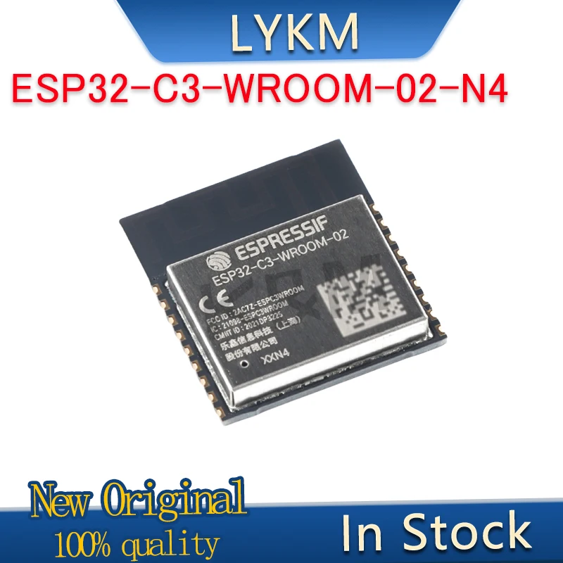 1/ шт. новый оригинальный ESP32-C3-WROOM-02-N4 2 4 ГГц WiFi + Bluetooth BLE5.0 модуль беспроводного