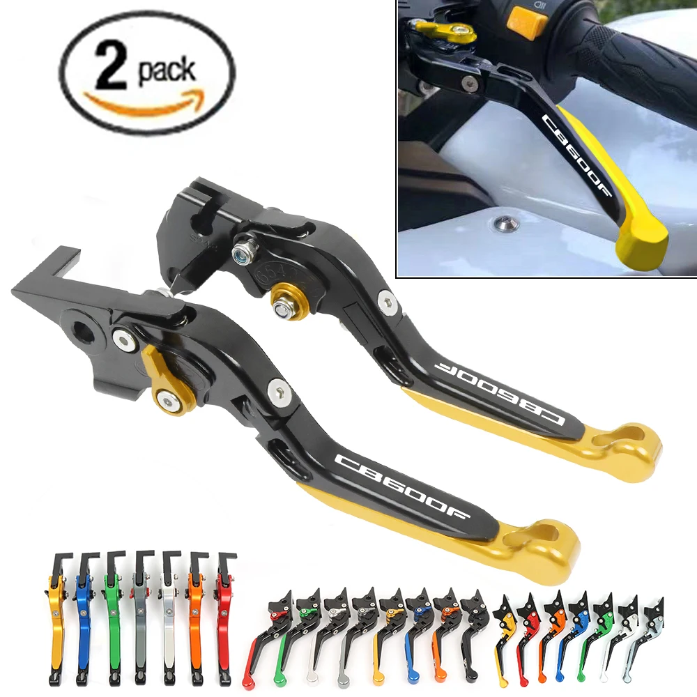 Рычаг с ручкой CNC для мотоцикла, регулируемые выдвижные складные рычаги тормозной муфты для Honda CB600F CB600 F Hornet CB 600F 2007-2013