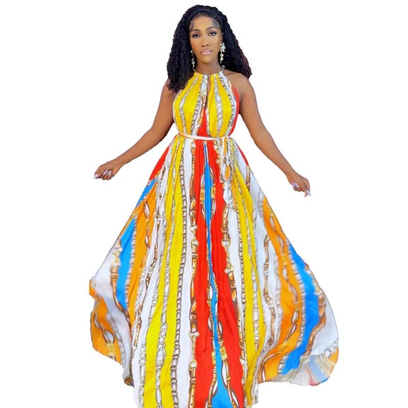 

Элегантные африканские платья для женщин, летние африканские женские платья Дашики с принтом из полиэстера, макси-платье, африканская одежда, платья Анкары