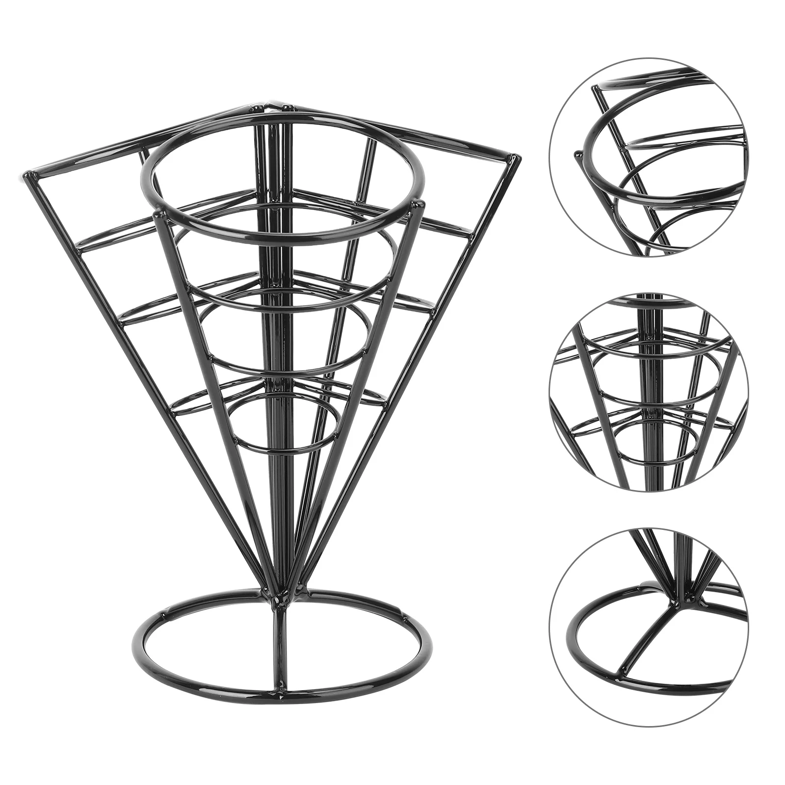 

1pc Appetizer Rack French Fries Holder Food Display Storage Rack Fries Rack for Home Bar