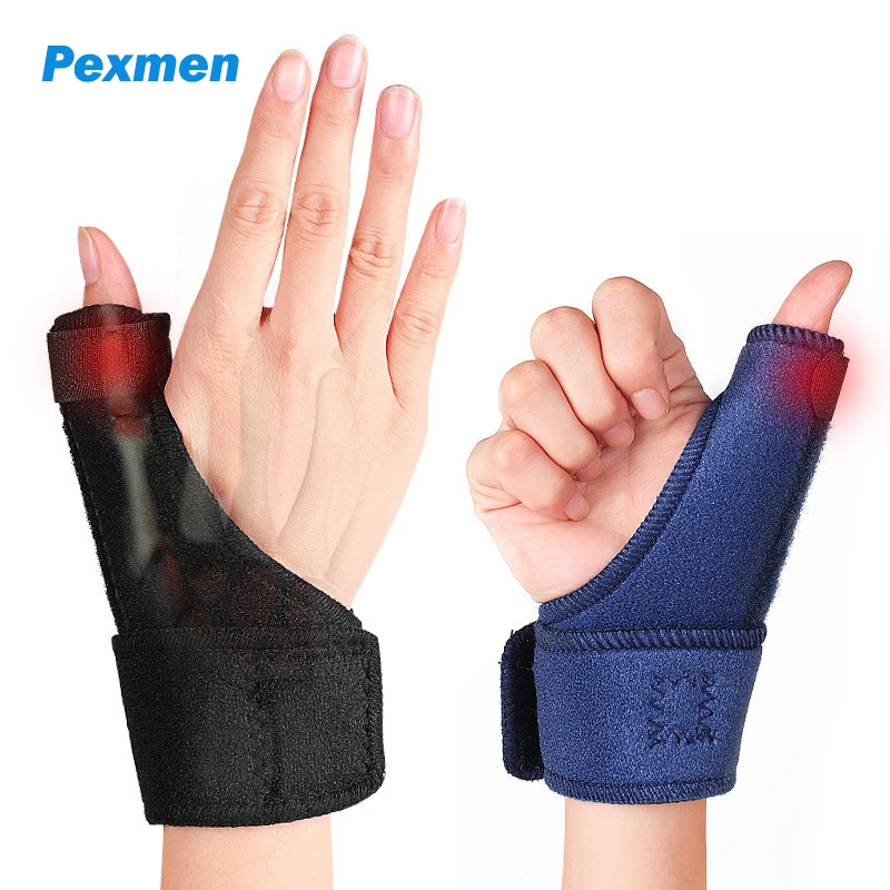 

Pexmen Trigger Finger Splints Thumb Spica Support Wrist Brace Stabilizer for Pain Sprains Arthritis Tendonitis