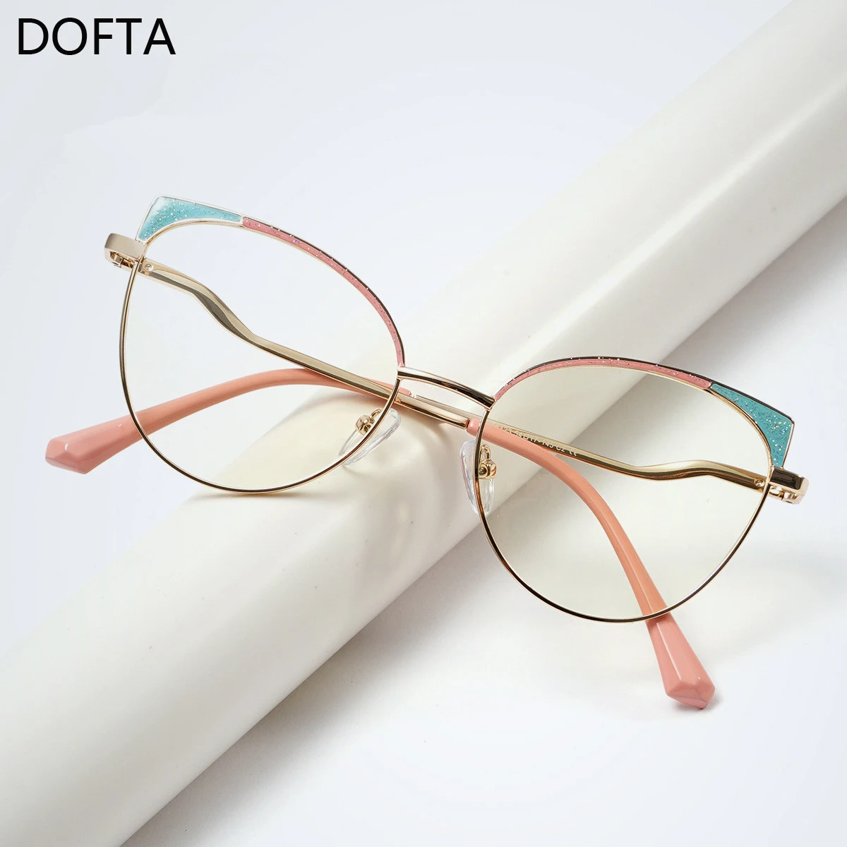 DOFTA винтажная оправа для оптических очков кошачий глаз женская из сплава в стиле