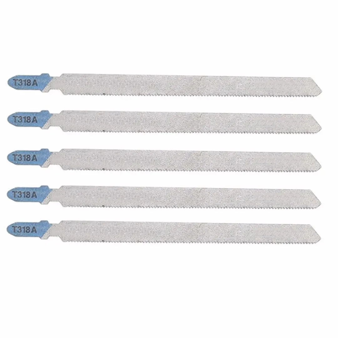 

5Pcs Reciprocating Saw Blade Power Tool Blade Adapter Wood PVC Fiberboard Saw Blade 132mm T318A HCS Jigsaw Reciprocating Saw