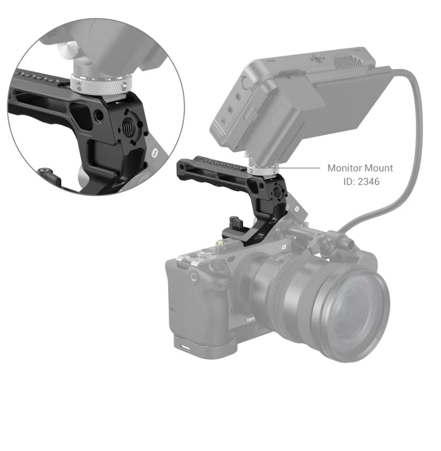 Верхняя ручка SmallRig NATO (Lite) с холодным башмаком для цифровой зеркальной камеры Sony