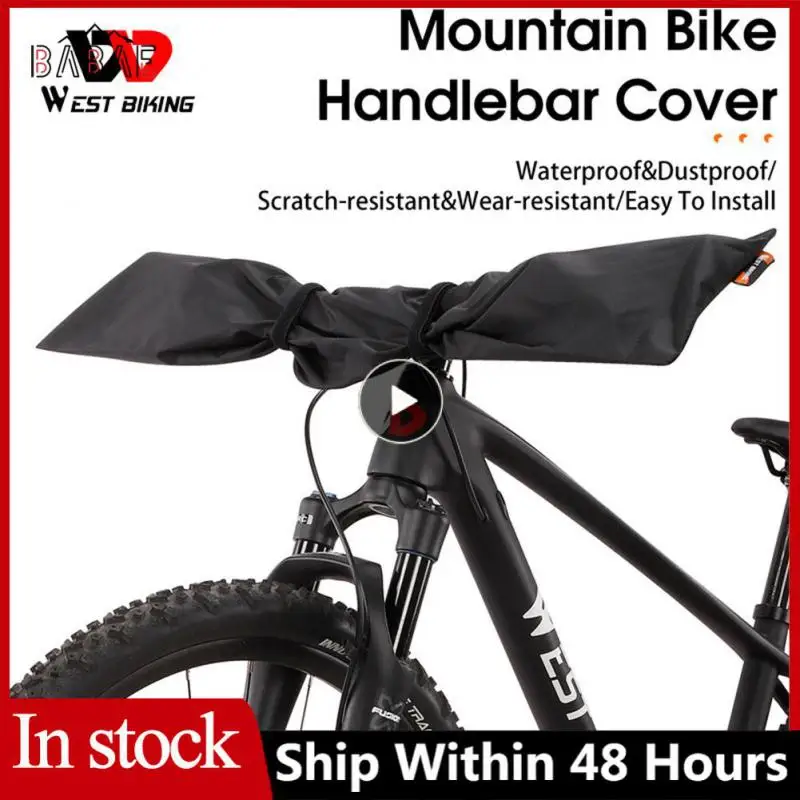 

Polyester Handlebar Cover Black Durable Mountain Bike Handlebar Protect Riding Accessories Scratch Resistant Dust Cover Nylon