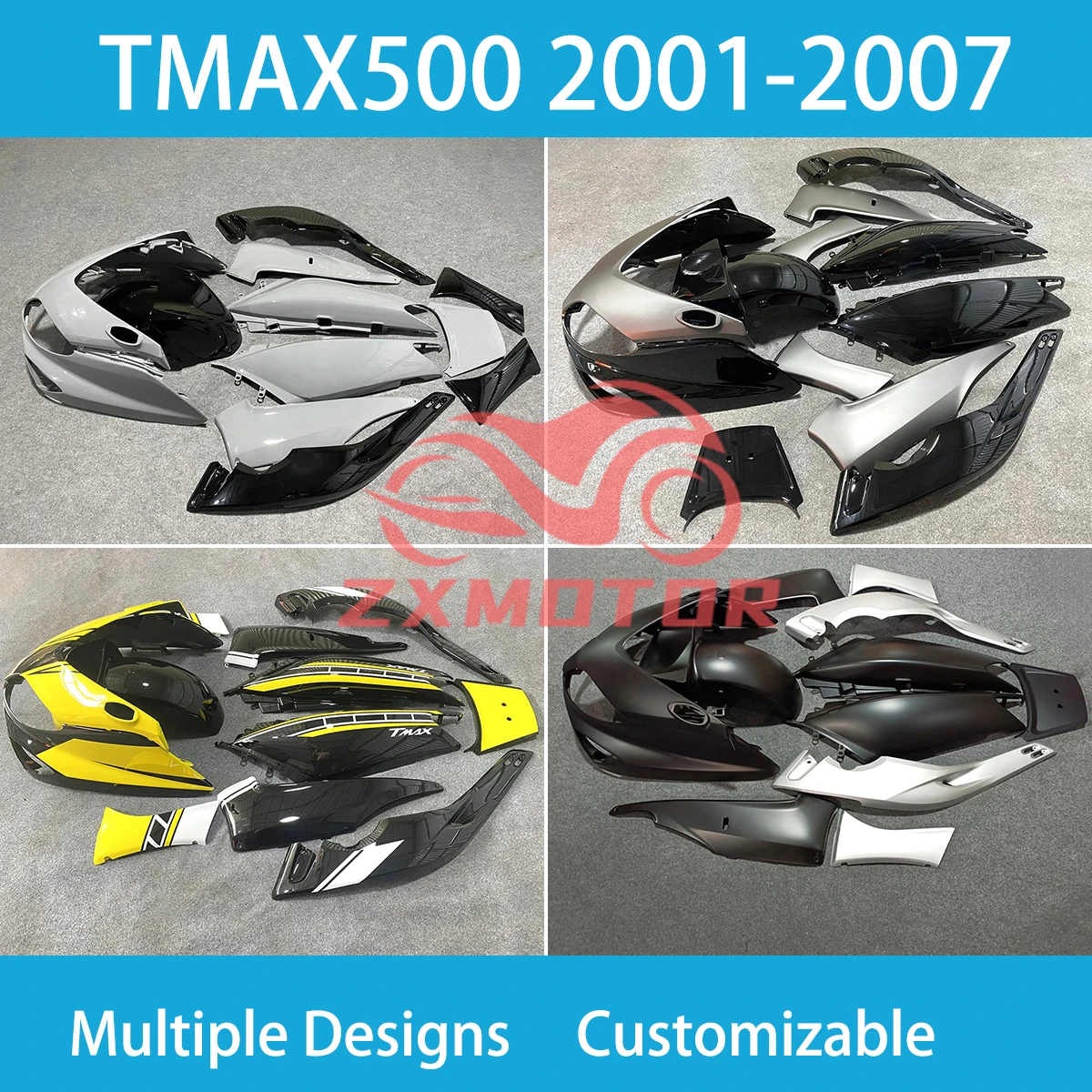 Обтекатели для мотоциклов YAMAHA TMAX500 2001 2002 2003 2004 2005 2006 2007 01 02 03 04 05-07