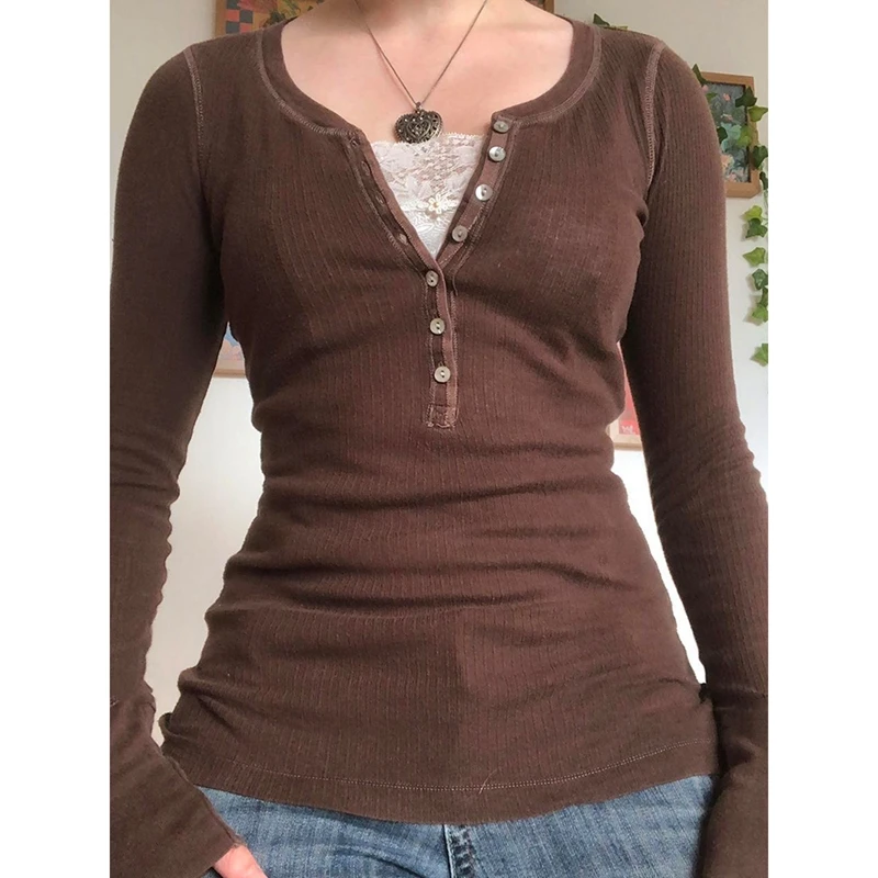 Винтажные гранж-кружевные пуловеры Combhasaki для женщин Y2K 1/2 из двух частей