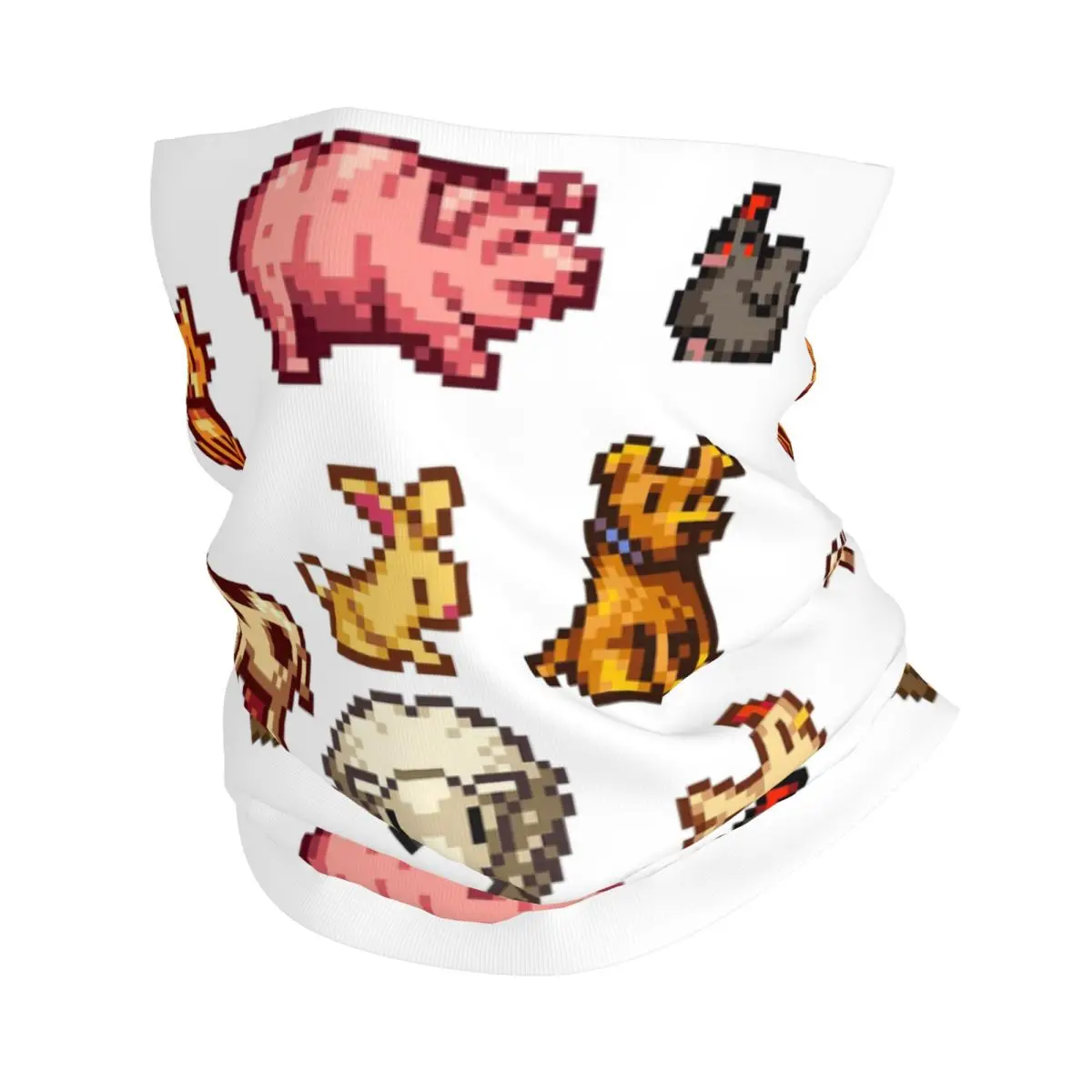 Бандана Stardew Valley с животными маска принтом шарф многофункциональный головной