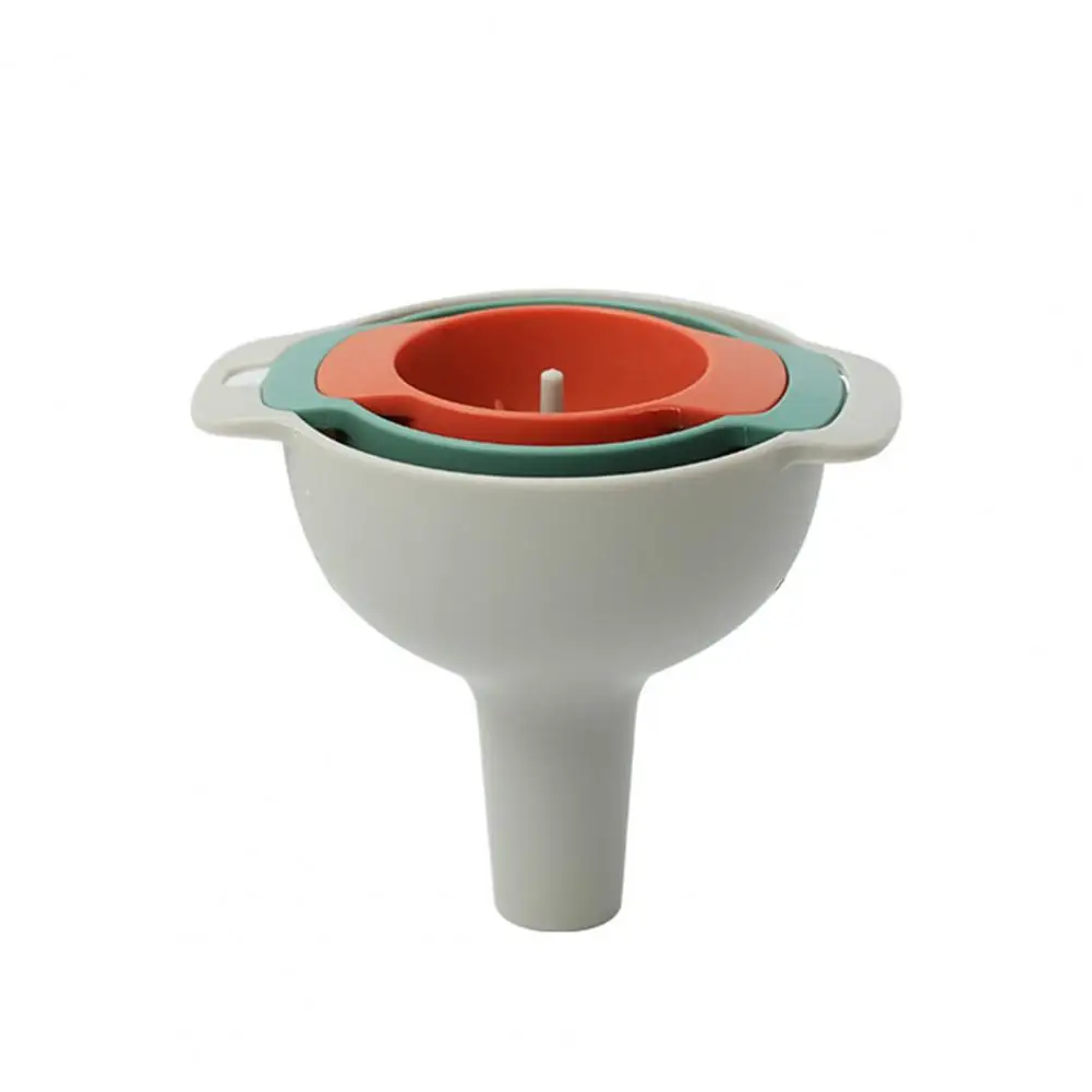 

Funnels with Strainer Multifunctional Kitchen Funnels Space-saving Design Beautiful Decorations for Easy Storage Ideal for Oil