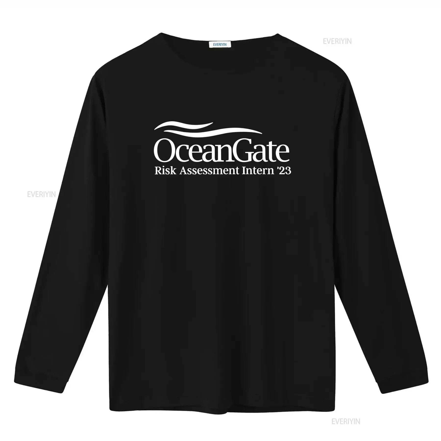 Фото Футболка Oceangate Risk Assessment Intern '23, стильный уникальный дизайн для законодателей моды, винтажная, в стиле стритвир, повседневная, мужская. №2