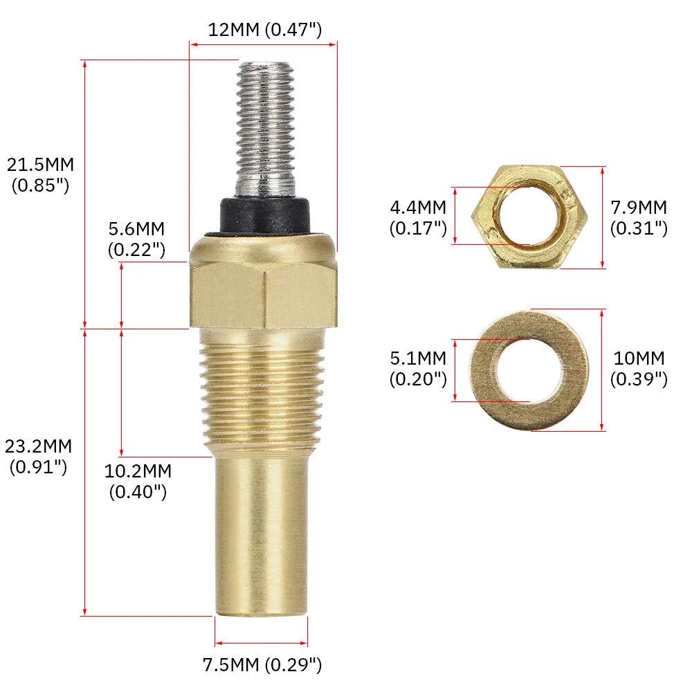 

VR - 12V 1/8 NPT датчик температуры масла В гоночном автомобиле датчик температуры воды датчик VR-TSU01