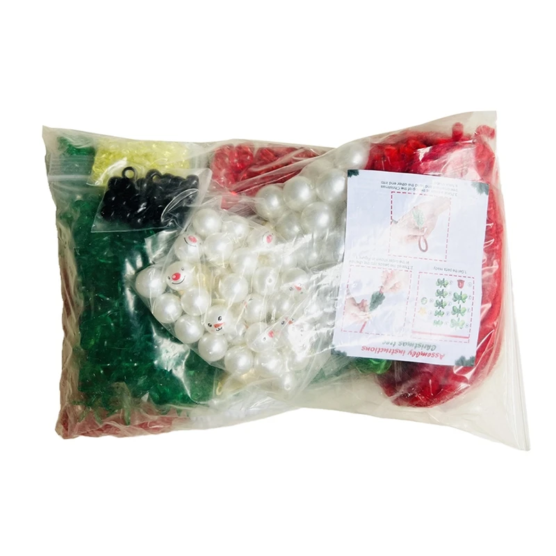 

Christmas DIY Ornament For Kids, Christmas Beaded Ornament Kit, Holiday Craft Tree Decorations
