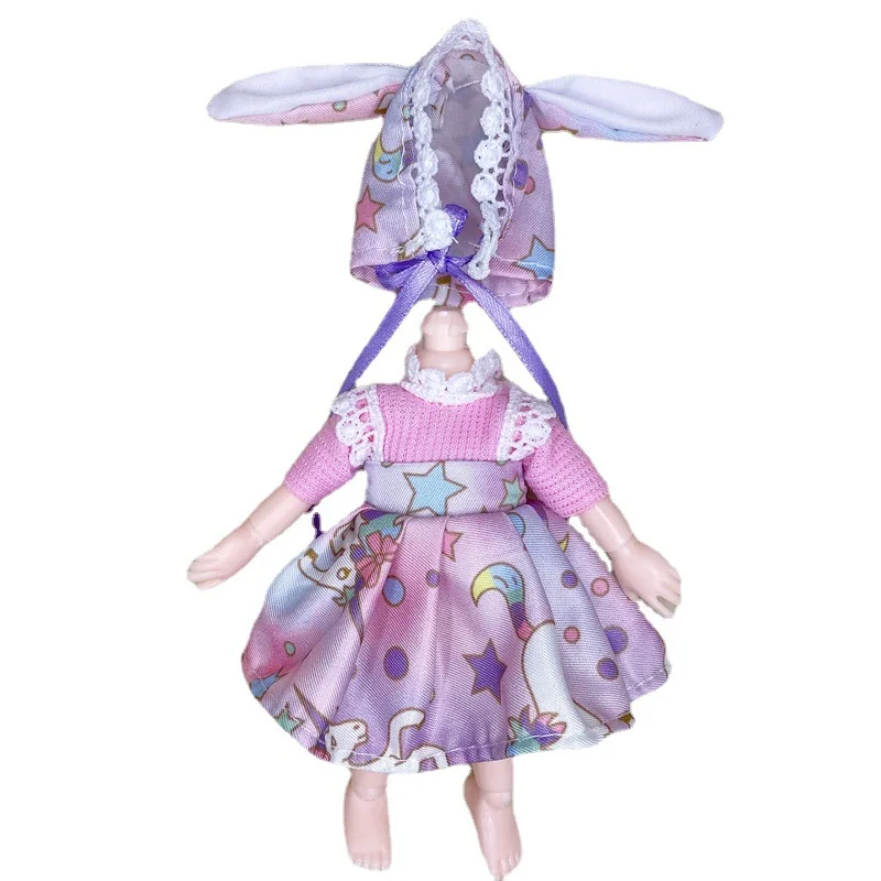 

Clothing for 16-17cm Doll 1/8 Bjd Dress Up Uniform Skirt Maid Sailor Suit Clothes Dolls Toy Accessories