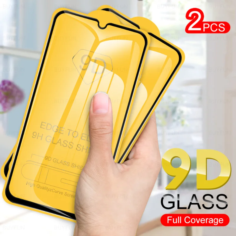 

9D Full Glue 2Pcs Protective Glass For Vivo V21 Y20 Y30 Y31 2021 V21e V20 Se V 20 Pro Screen Protector Tempered Film On Y11 2019