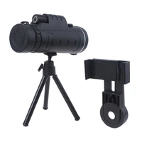40x60 monocular telescope with universal phone mount and tripod and compass portable night vision monoculars for birdwatching