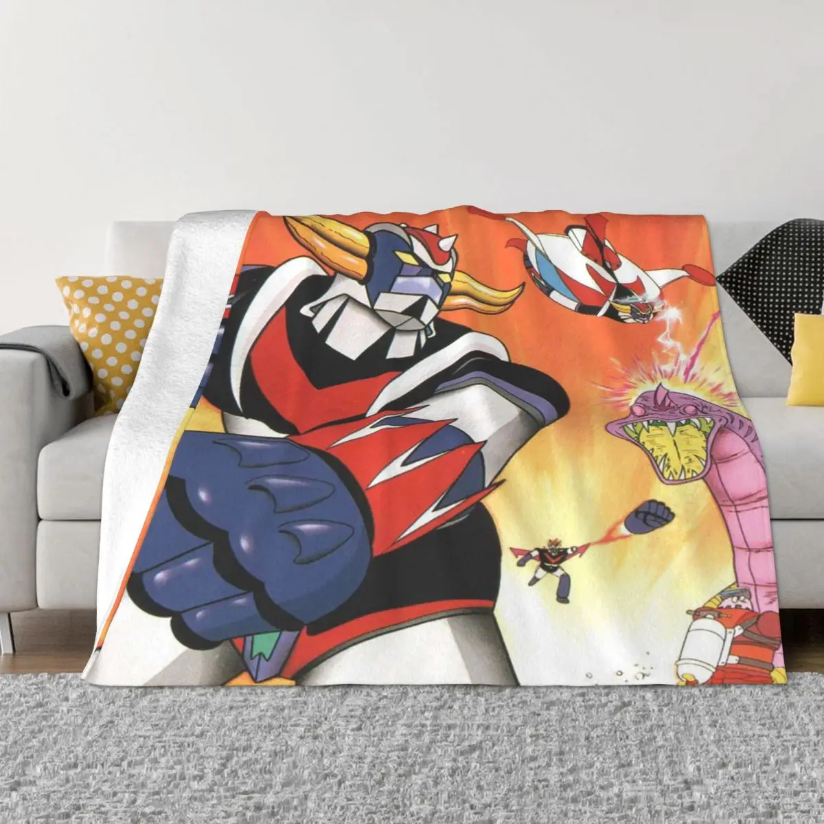 

Одеяло Goldorak Actarus Mazinger Z манга, флисовое многофункциональное супертеплое покрывало с принтом, покрывало для дивана, автомобиля