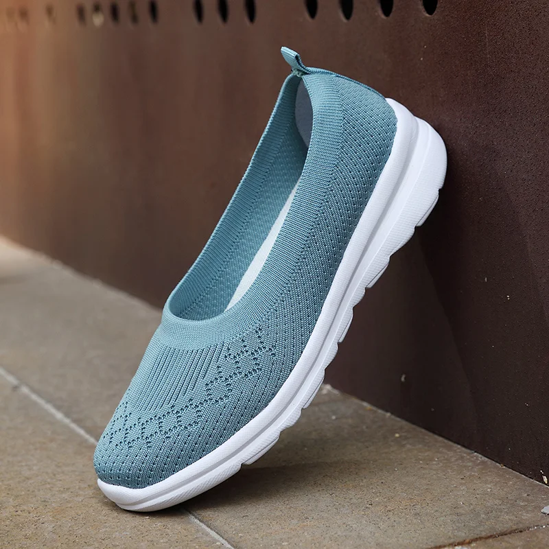 

Женские кроссовки, модная обувь с носками, повседневные белые кроссовки, летние вязаные, вулканизированные, женские кроссовки Tenis Feminino, 2023