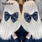 Один кусок невидимый ореол натуральные волосы наращивание машина Реми человеческие волосы проволока с 4 клипсами парики на темных светлых краях