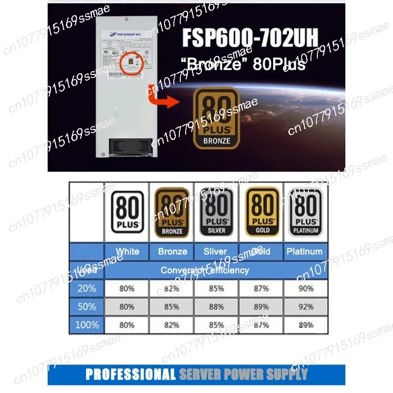 2u Серверный блок питания FSP600-702UH 600 Вт FSP700-602UE 700 Двойной 8 контактов 80 Plus Активный