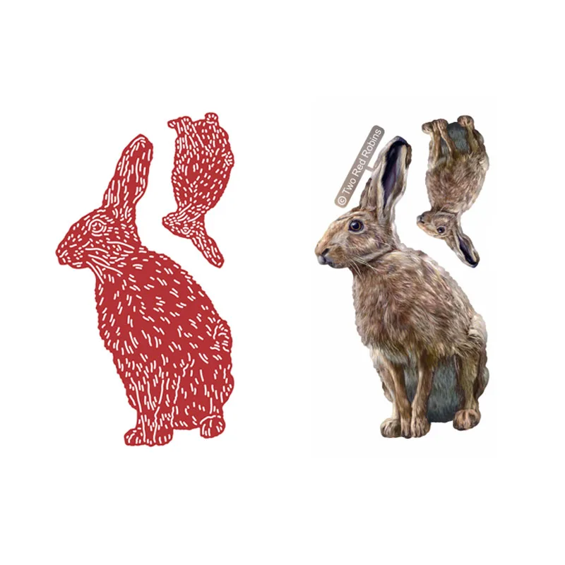 

Easter Bunny Metal Cutting Dies For Diy Scrapbooking Crafts Maker Photo Album Template Handmade Decoration 2022 New