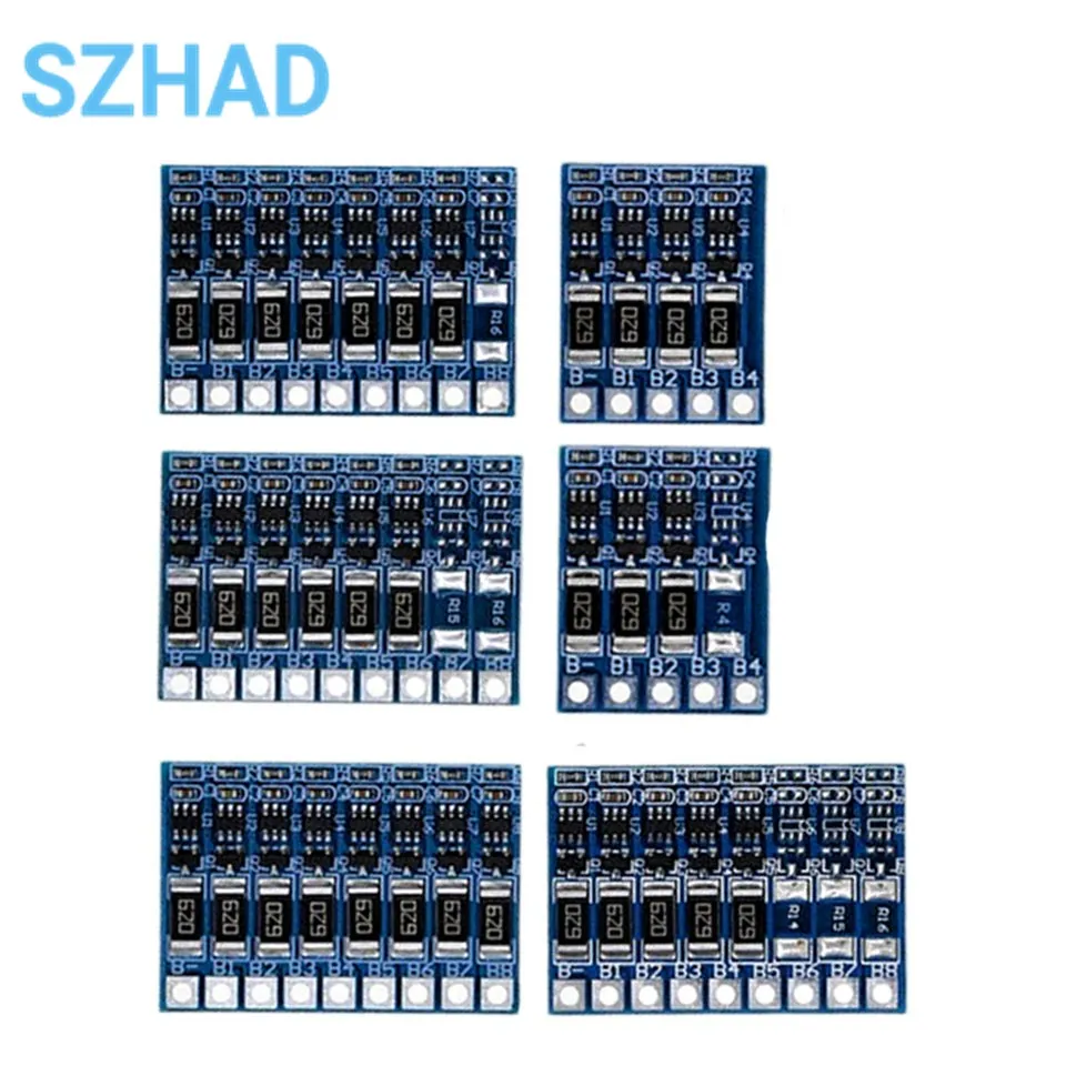 

3S 4S 5S 6S 7S 8S 21V 4.2v li-ion balancer board 18650 li-ion balncing full charge battery Balance Function Protection Board