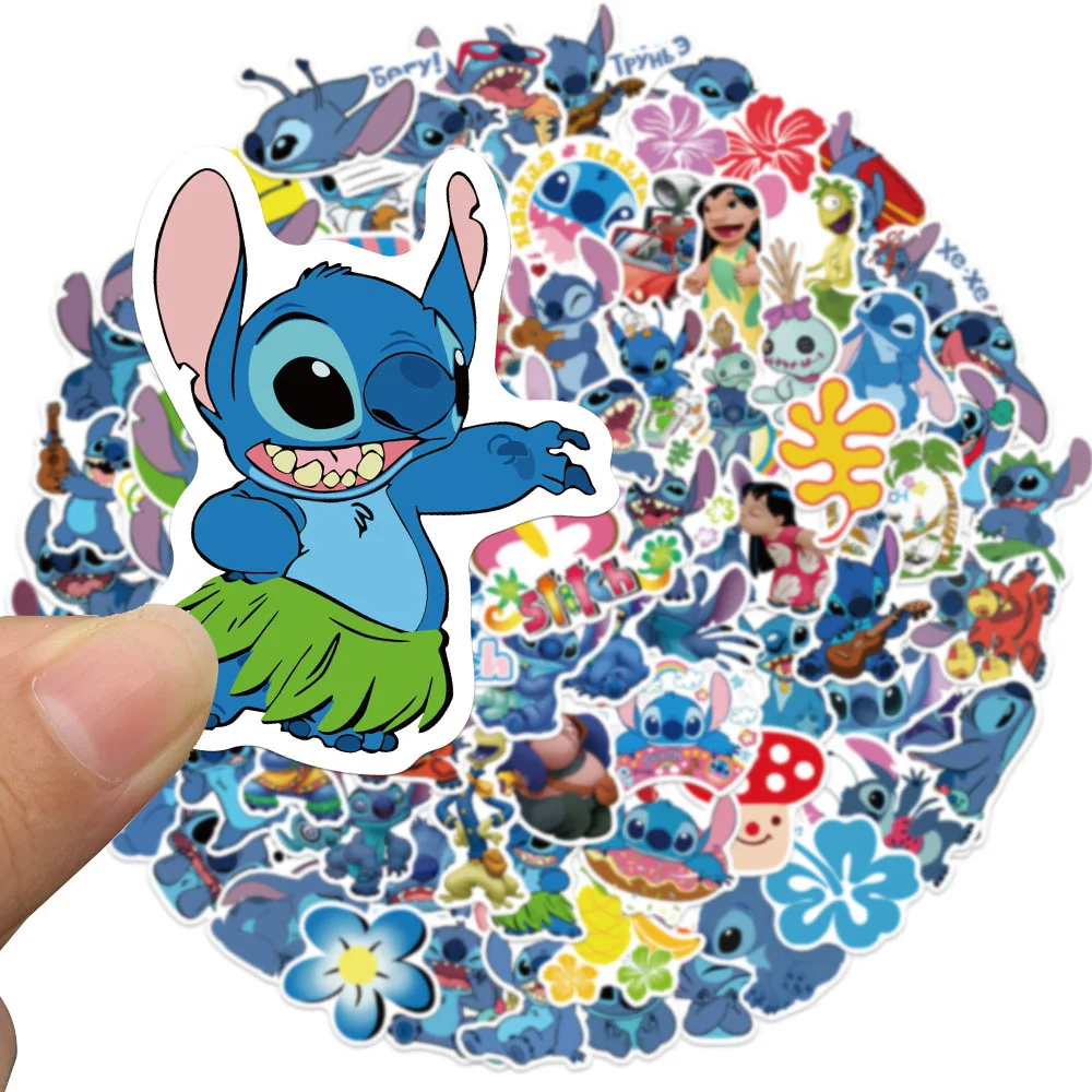 

10/30/50/100pcs Cute Disney Cartoon Stitch Stickers Kawaii DIY Skateboard Luggage Guitar Laptop Graffiti Sticker Kid Classic Toy
