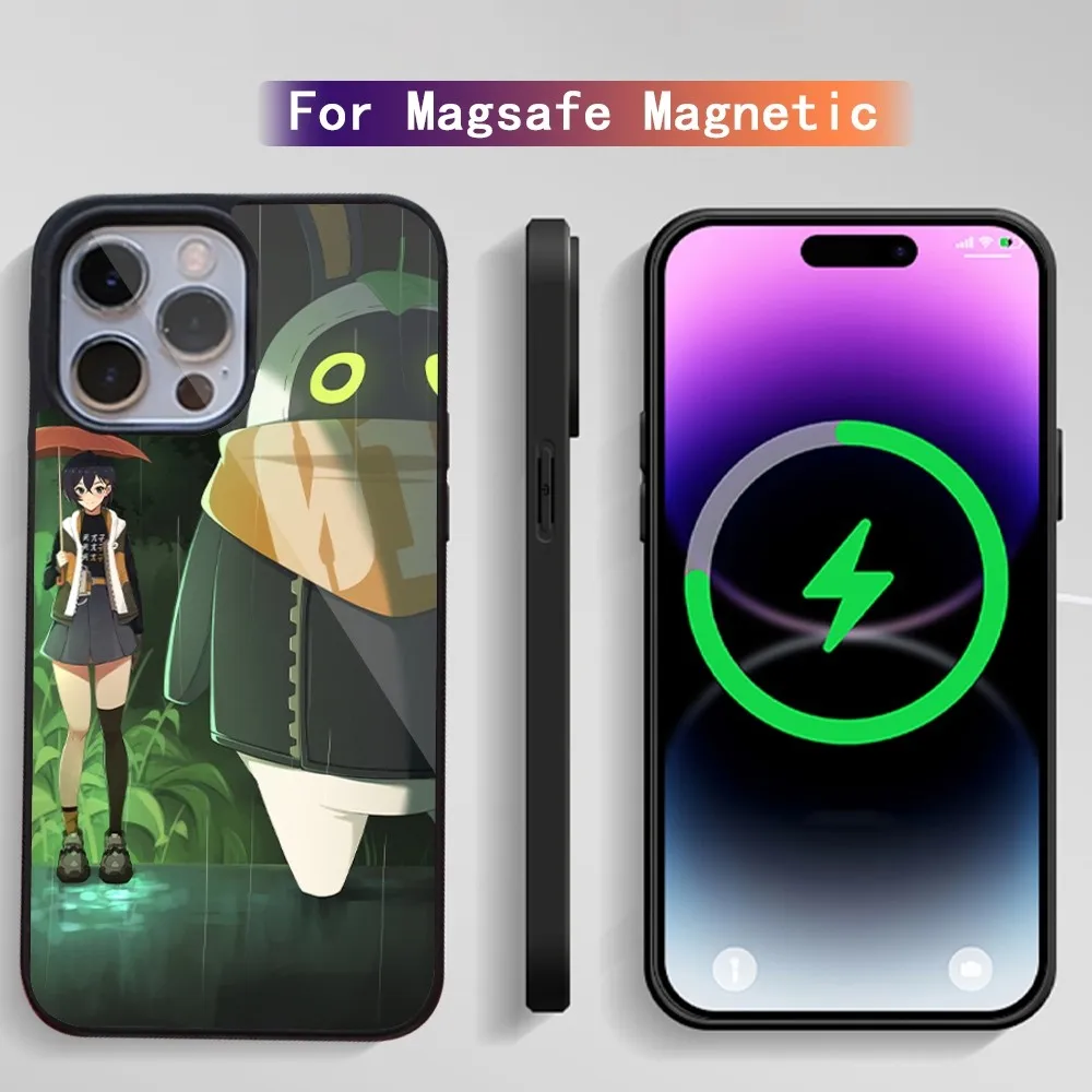 Чехол для телефона Bangboo Zenless Zone Zero Game iPhone 15 14 13 12 11 Plus Pro Max Magsafe с магнитной