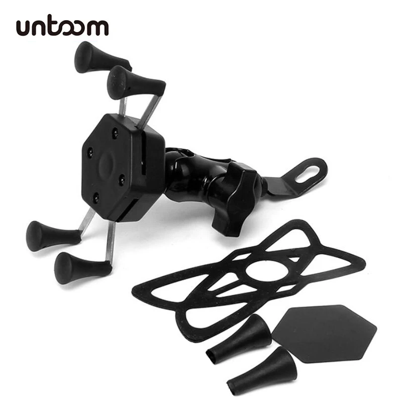 

Universal 360 Degrees Rotation Adjustable Motorcycle Motorbike Rearview Mirror Phone Holder Stand Cellphone Mount for Scooter