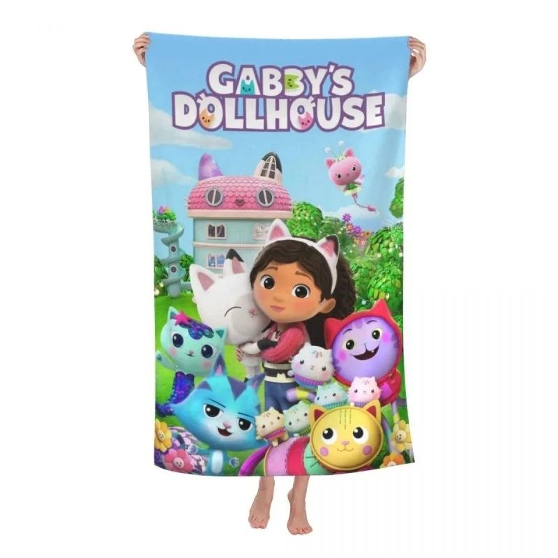 3d Printed Microfiber Soft Water Absorbing Breathable For Girl Kids Decorative Cartoon Beach Towel