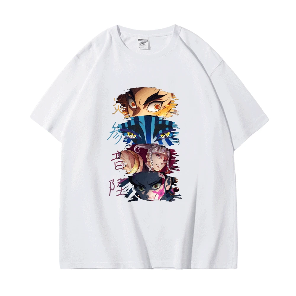 

Demon Slayer T Shirt Women Men Kawaii Kimetsu No Yaiba Graphic Tees Tanjirou Kamado Anime T-shirt Streetwear Short Sleeve Tees