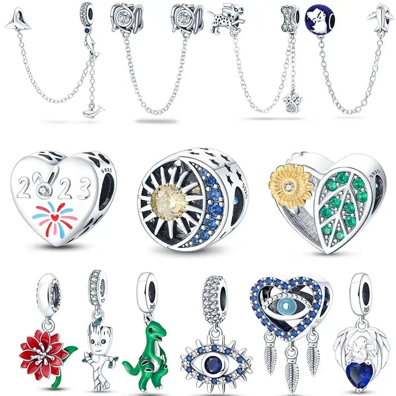

Браслет Pandora Plata De Ley 925, безопасная цепочка, модные украшения в подарок