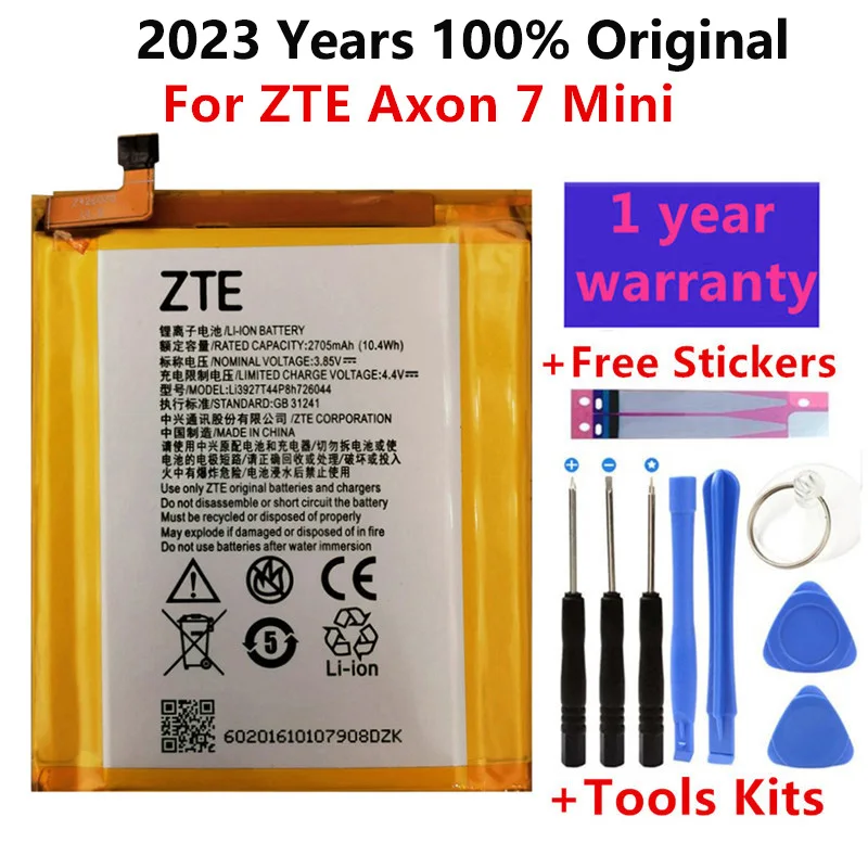 

Оригинальный сменный аккумулятор для телефона Li3927T44P8H726044 Аккумулятор для ZTE Axon 7 Mini 5,2 дюйма аккумулятор 2705 мАч с номером отслеживания