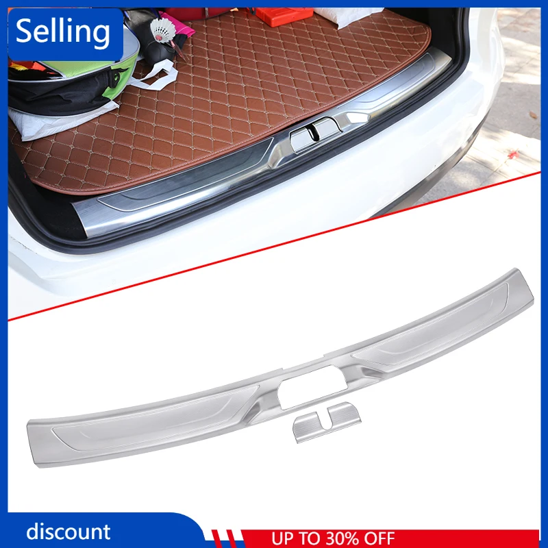 

2 шт., защитная пластина для заднего бампера из стали 304 для Maserati Levante SUV 2016, автомобильные аксессуары