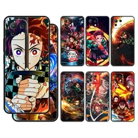 demon slayer anime case cover for xiaomi mi 12 11 lite 11t 9t 10t note 10 k40 pro k50 k40s gaming official soft cell casing