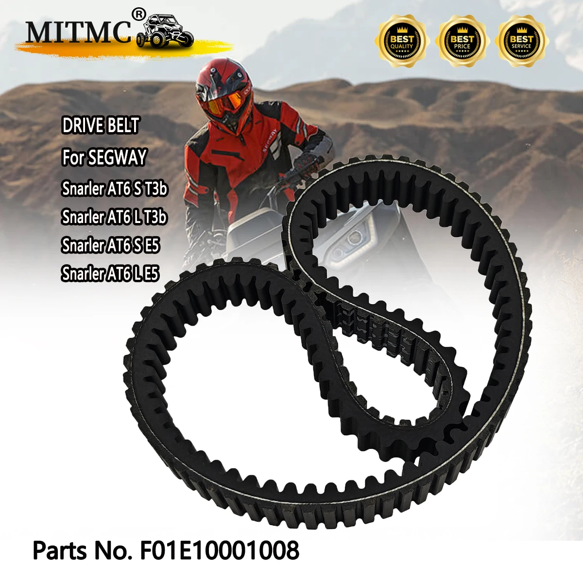 

ПРИВОДНОЙ РЕМЕНЬ для Segway Snarler ATV6 S и L ATV UTV CVT Запчасти F01E 10001008 F01E 10001009 LU 097102