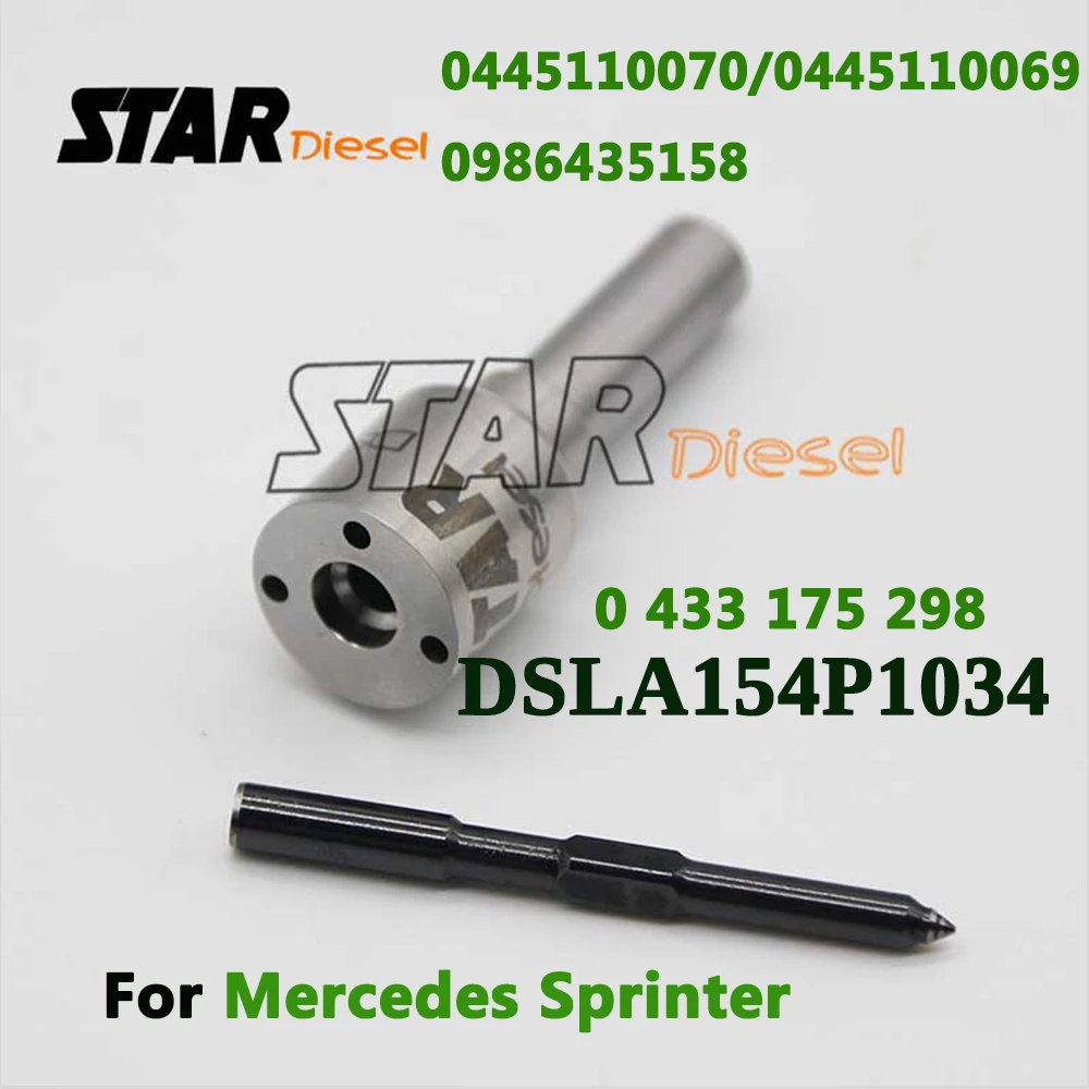 

4PCS DSLA154P1034 Common Rail Injector Spayer Nozzle 0 433 175 298 for Mercedes Sprinter 208 0 445 110 070 0986435158