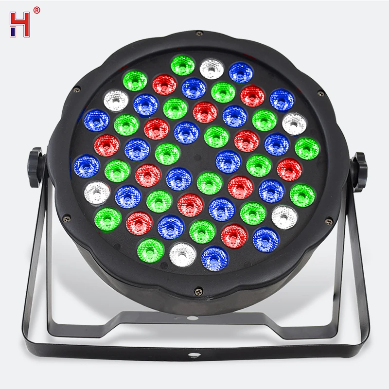 HongYi Sound Activated LED Disco DJ Party Lights 54*3W Lyre RGBW Wash DMX сценический свет для рождественской