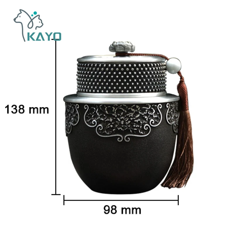 Урна из чистого олова урна для людей большой емкости кремации эргономичная