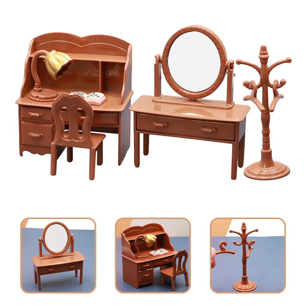 

Dollhouse Desk Micro Scene Prop Small Mini Accessories Plastic Dresser Ornament