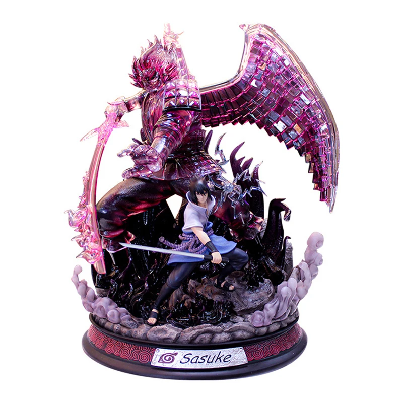 

Фигурки Naruto Shppuden, фигурки GK Uchiha Sasuke Susanoo, сцена битвы, экшн-фигурки, аниме модель 32 см, ПВХ Коллекционная статуя Figma