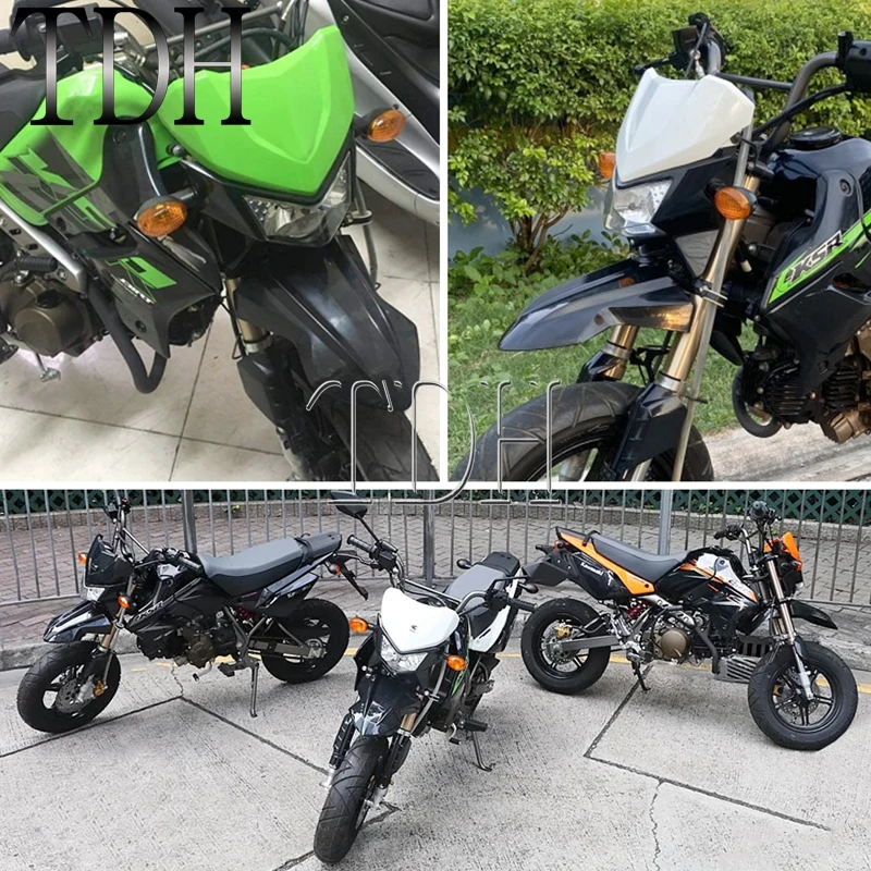 Передние крылья для эндуросупермото мотоциклов Kawasaki KSR 110, черные, для мотокросса, внедорожные, защитные (art.: 3920d4f7bb61d) - 3920d4f7bb61d