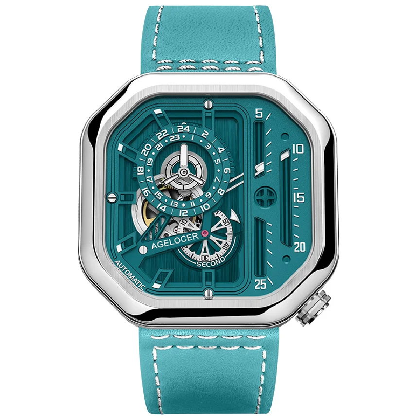 

AGELOCER New Desigin Green Woman Mechanical Watch Sapphire Street Style Casual Fashion Automatic Watches aaa Ladies Watch