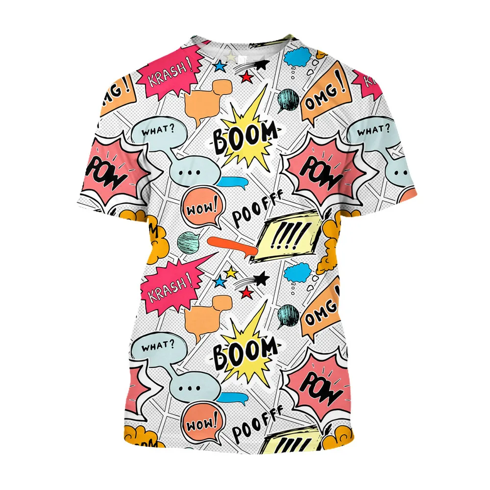 

Jumeast 3D Pop Art Printed Aesthetic T-shirts For Men Casual Smooth Comfort Anti Crumpled T Shirt Streetwear Y2k Oversized Tops
