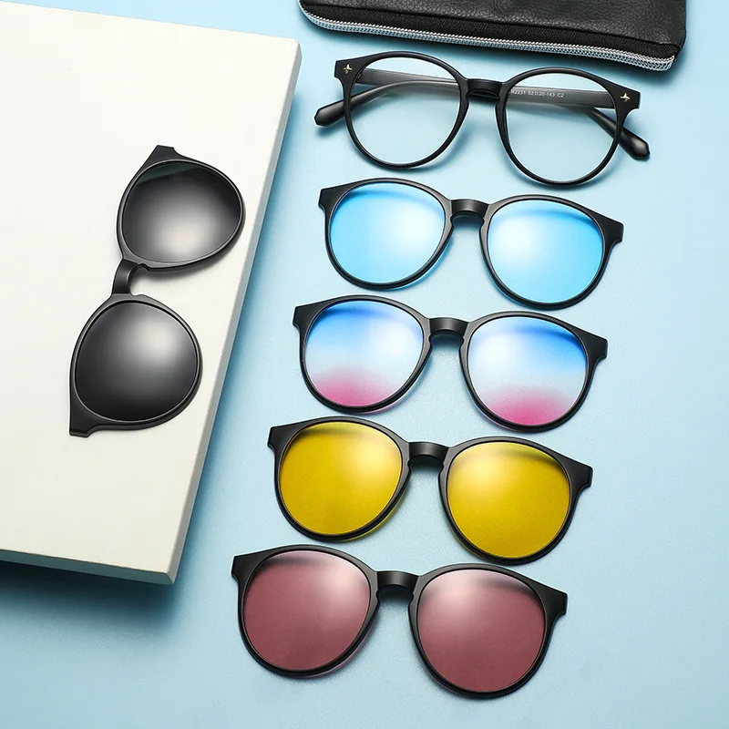 5Combination1 оптические магнитные солнцезащитные очки с зажимом для линз Ocean Magnet